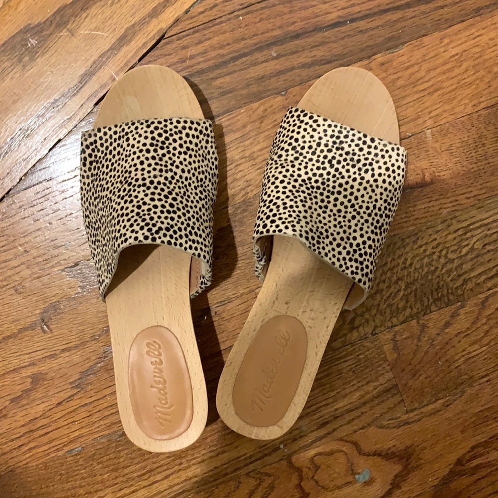 Madewell Evelyn wooden clog sandals